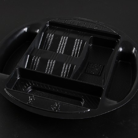 广州吸塑厂家 生产食品内衬托盘PS吸塑盒 定制ps黑色吸塑包装盒