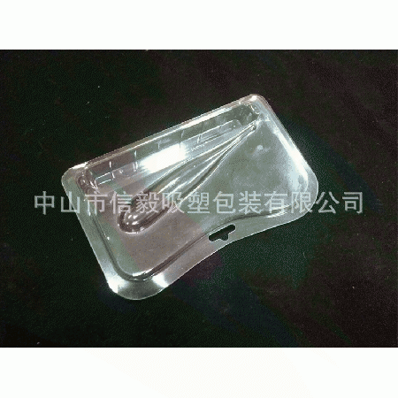 厂家定制PVC吸塑盒对折盒电子体温计吸塑包装塑料内托
